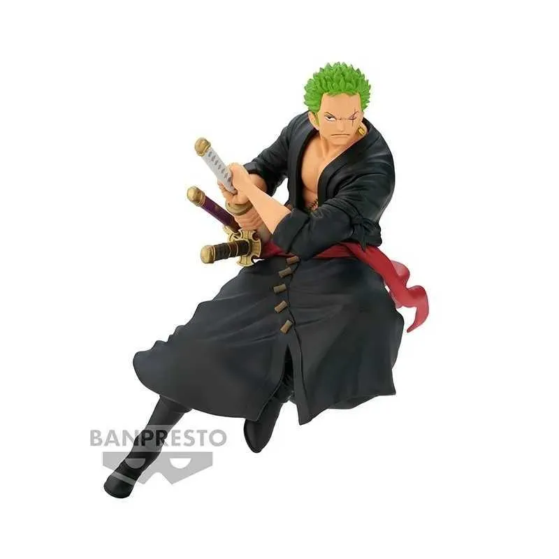 Action Toy Figures One Piece Figur Roronoa Zoro Battle Record Collection Banpresto T240422