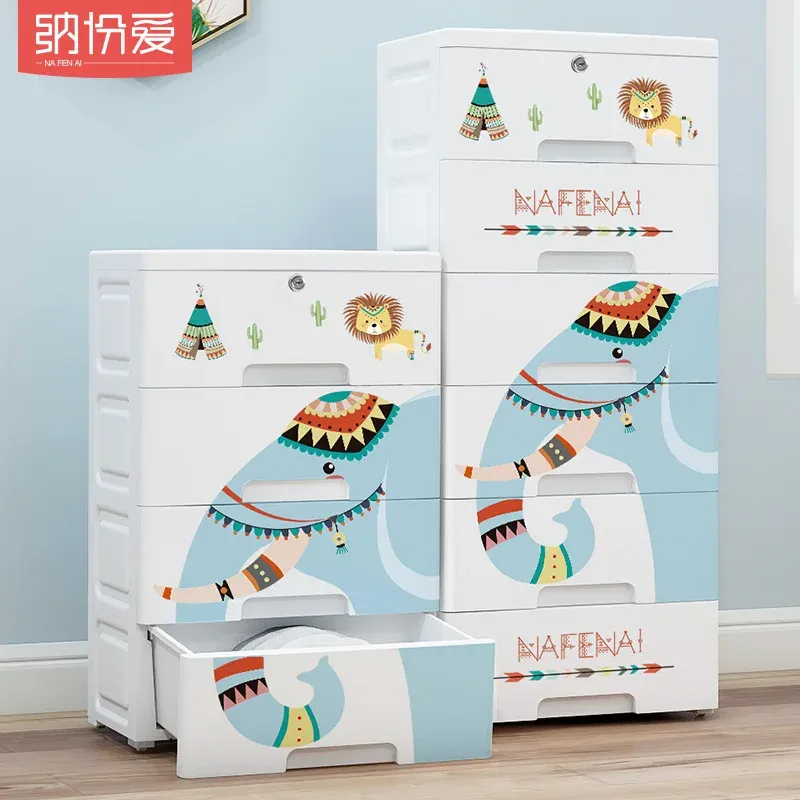 Clothing 2021 Drawer Storage Cabinet, Children's Clothing Storage Box, Toy Storage Box, Household Storage Cabinet, Chest of Drawers