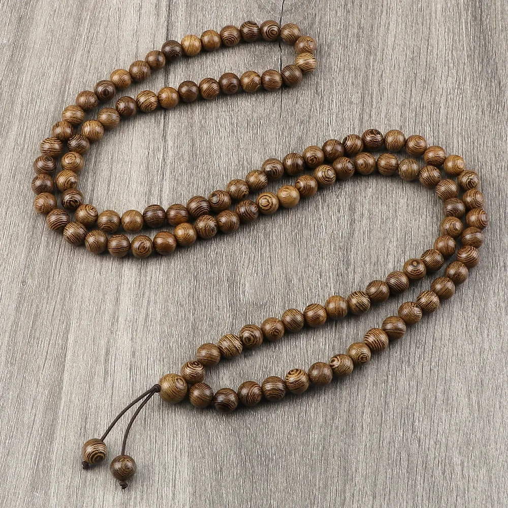 STRANDS 6 8 10 mm originele houten kralen wrap armbanden vintage 108 mala kraal boeddhistische gebedsketting vrouwen mannen meditatie sieraden geschenken