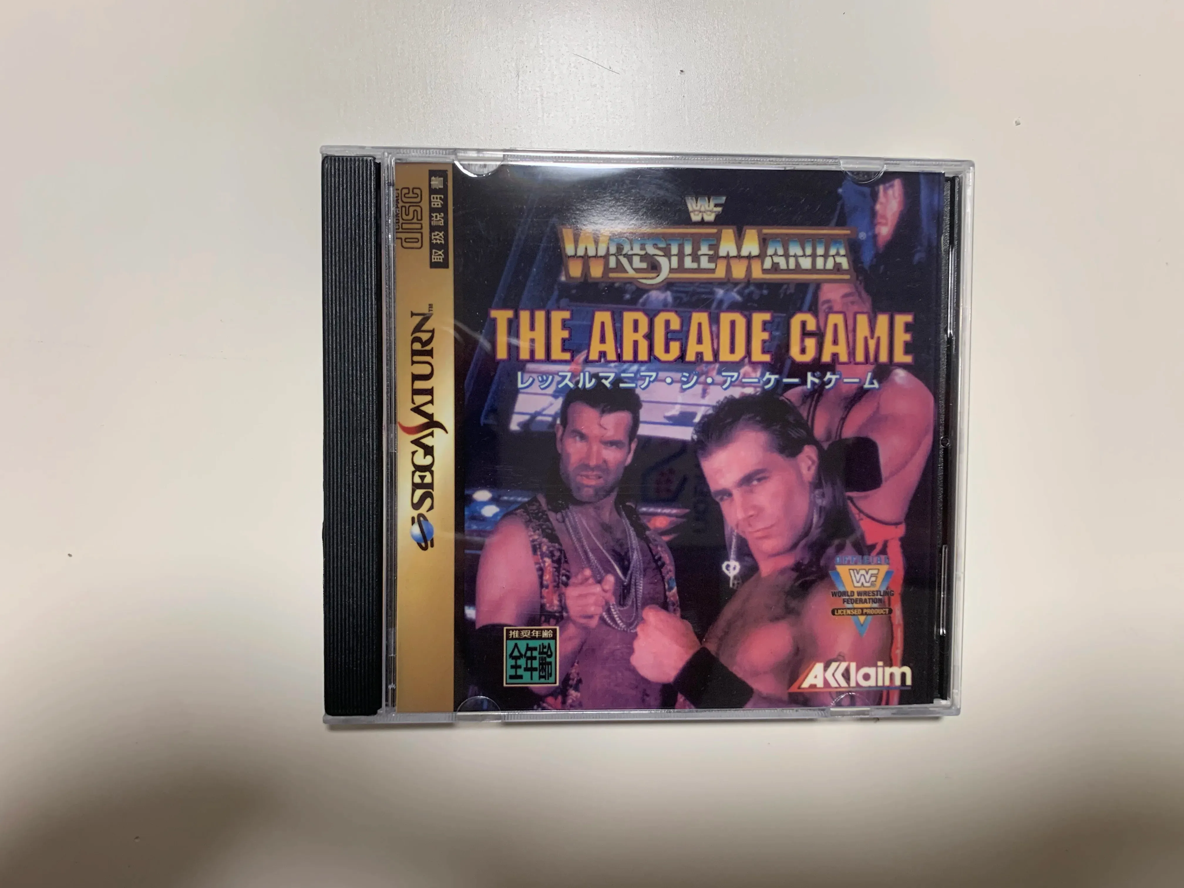 Affärer Saturn Copy Disc Game WWF WrestleMania Arcade Game WWF Unlock SS Console Game Optical Drive Retro Video Direct Reading Game