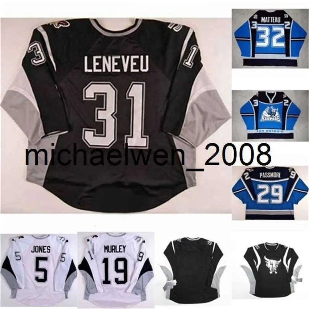 Kob Weng Mens Womens Youth Sanantonio Rampage 19 Matt Murley 32 Stephane Matteau 29 Steve Passmore 5 Matt Jones 31 David Leneveu Hockey Jersey