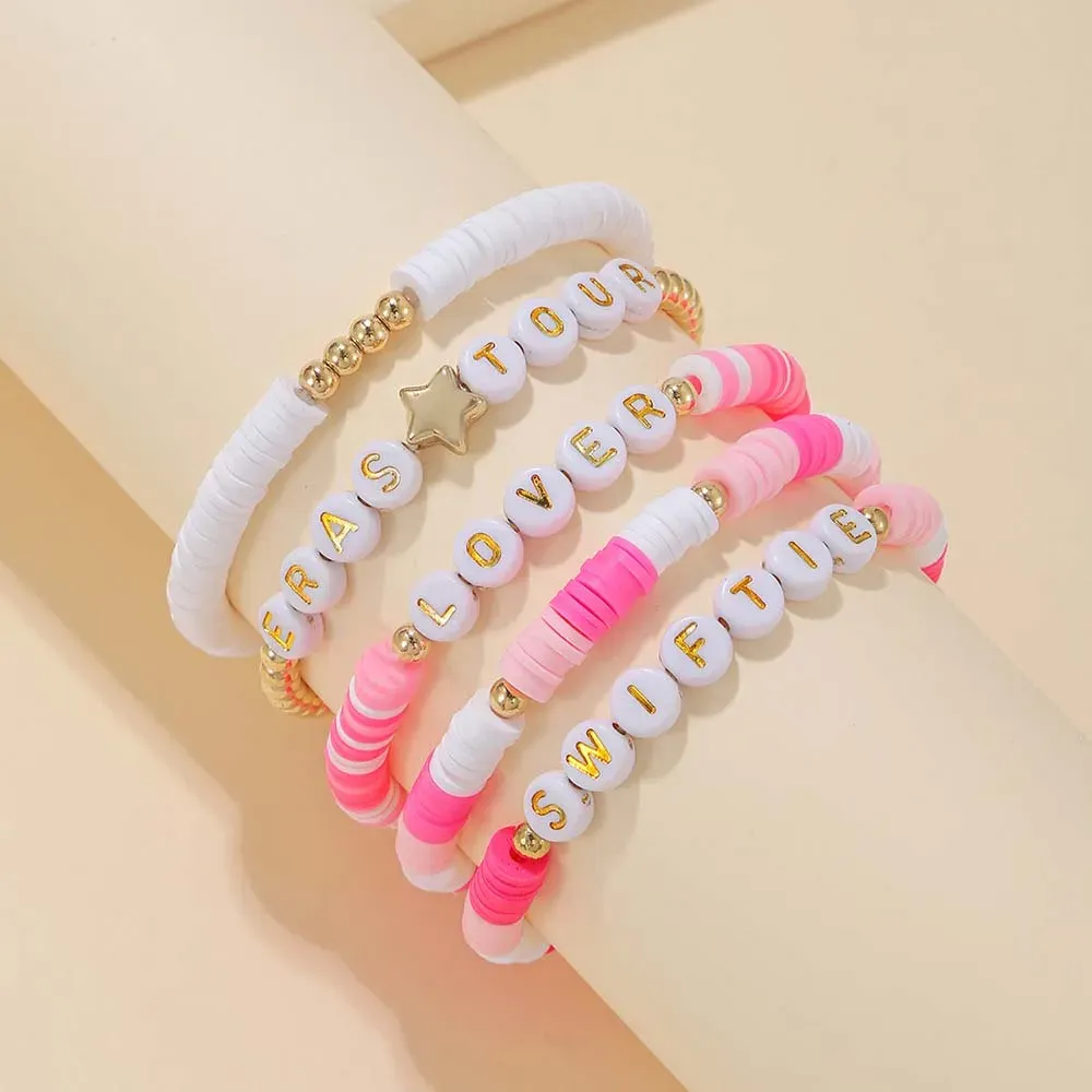 Strands Handmade 1989 Taylor The Swift Lover Bohemian Letter Summer Bracelet Jewelry For Fans Friends Gift