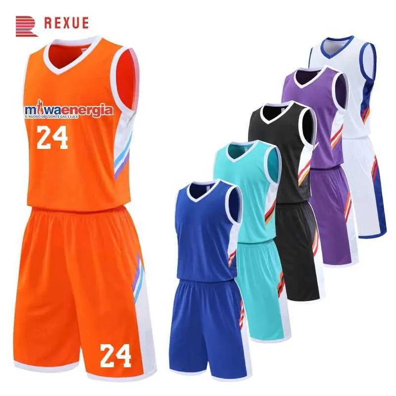 Fans Tops Tees Hot Sell Custom Basketball Jersey Set Printed Name Number Athletic Blank Team Uniform for Men Youth Men Training Tanktops Pants Y240423