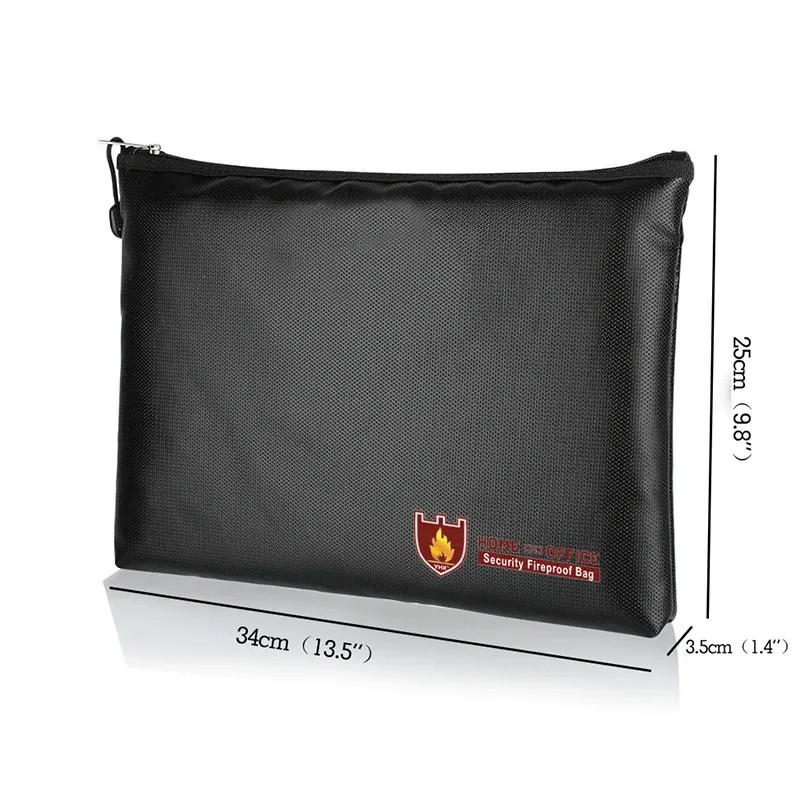 ビン耐火防水金安全キャッシュボックスシークレットドキュメントバッグポーチケースAU貴重な請求書安全な保管バッグ
