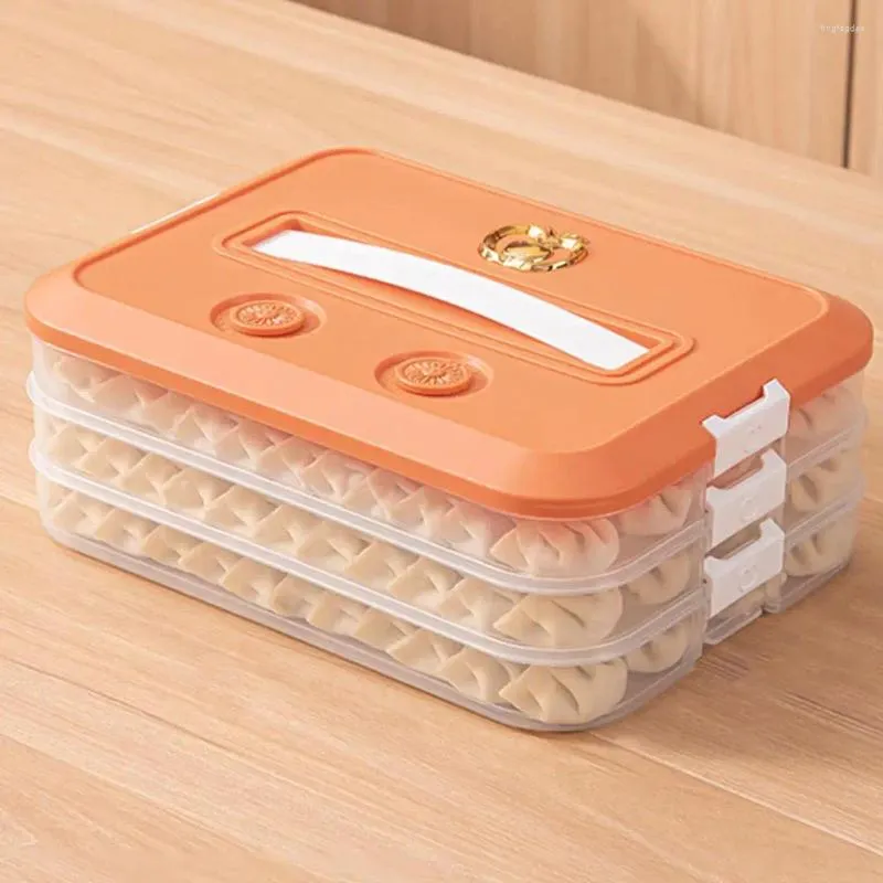 Bouteilles de rangement réfrigérateur box de nourriture pour les odeurs de capacité de récipient sans obstacle à la poignée portable pour