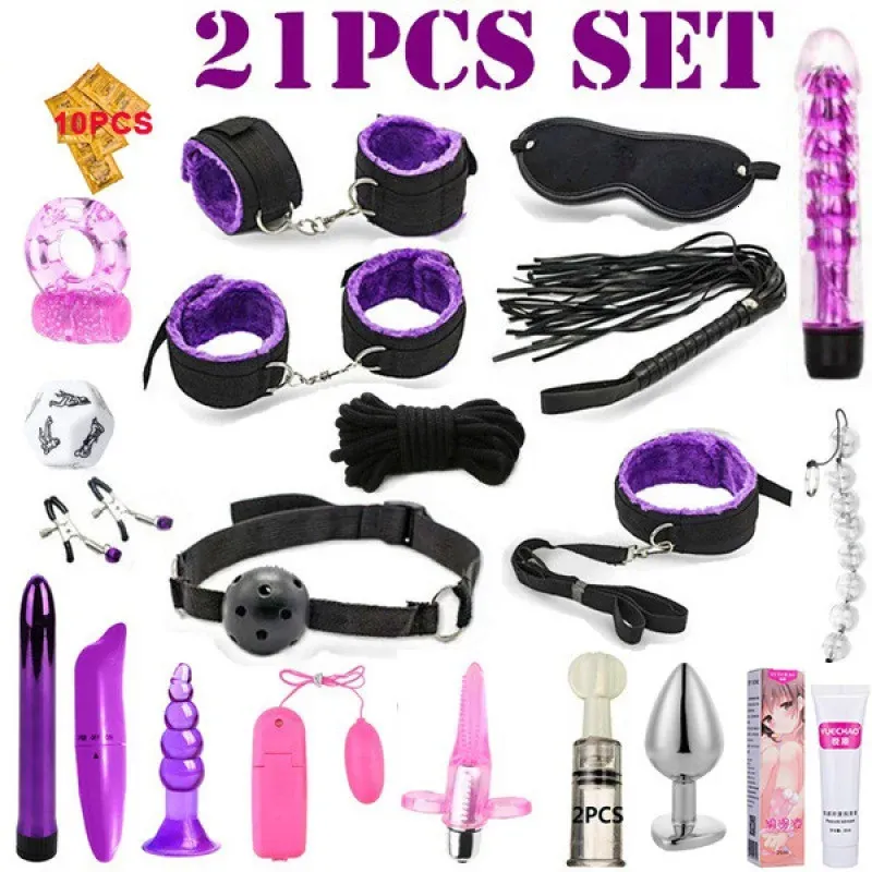 21PCS SM Zestaw zabawek seksualnych 10 12 19 -REKUT Anal Połączenie Połączenie Para Pomoc płciowa Flirtowanie wibrator Para Kroje Vibrator Anal Wtyczka 240408