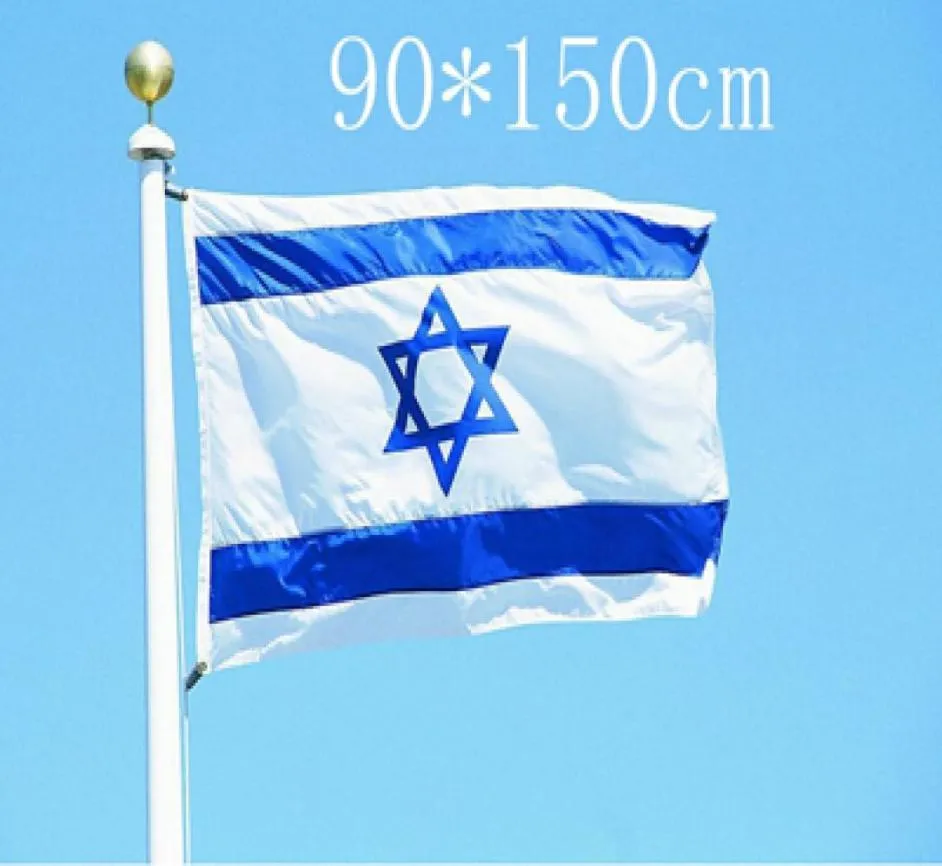 Israel Flag Nation 3ft x 5ft Polyester Banner Flying150 90cm Bandera personalizada en todo el mundo en todo el mundo al aire libre5117301