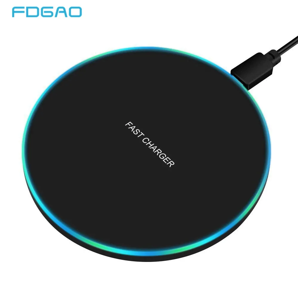 Cargadores FDGAO 30W Cargador inalámbrico rápido para Samsung S23 S22 Nota 20 Tipo C Pad de carga para iPhone 15 14 13 12 11 XS XR x 8 AirPods Pro