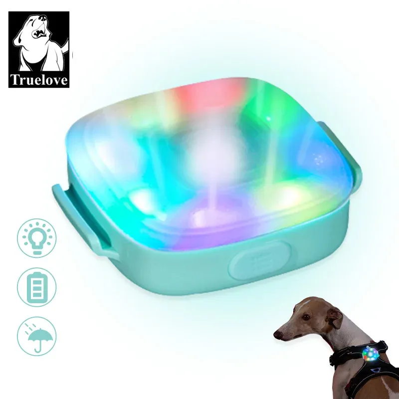 Теги Truelove USB светодиодная педянная педянная петля Tag светодиодные воротницы световой подвеска светильника ночная безопасность Dogs Flashlight для поводка воротника для воротника