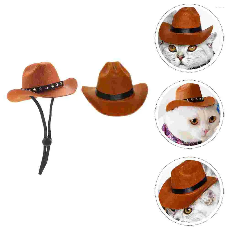 Abbigliamento per cani 2 PC per abiti da cowboy Accessori per le forniture per le forniture decorazioni in cotone bandana decorativa
