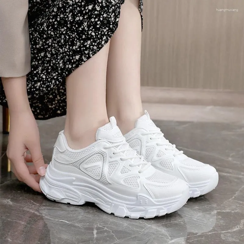 Casual Shoes White Tennis For Women Thick Sole Sneakers Designer Sports Running Woman Vulcanized Trainers Athletic Shoe Footwear