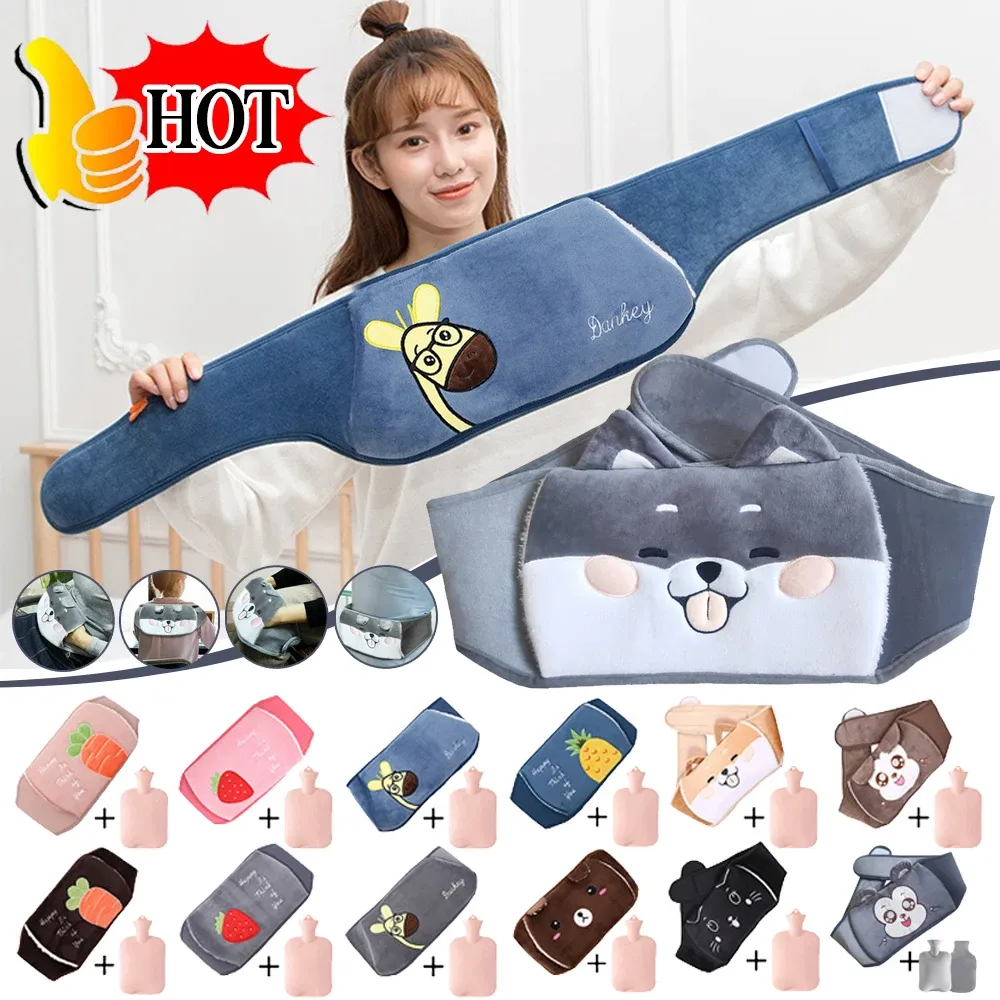 Heaters Cute Animal Hot Water Bottle Belt Women Portable Hand Warmer 1000ml Hot Water Bag Bottles For Girls Heater Home Warming Product