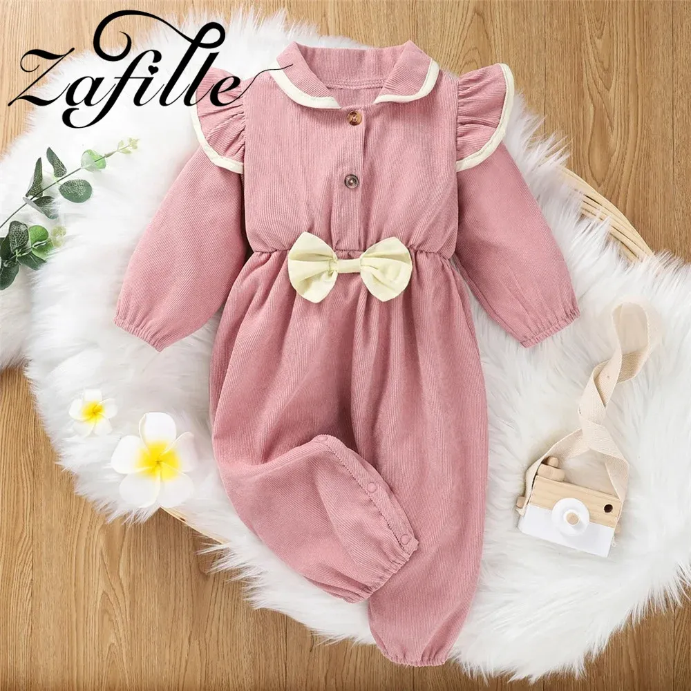 One-Pieces Zafille 2 PCS Baby Girls Striped Girls Vêtements Bowknot Patchwork Newborn Jumps pour enfants Vêtements Girls Sleeve Flying Baby's Bompers