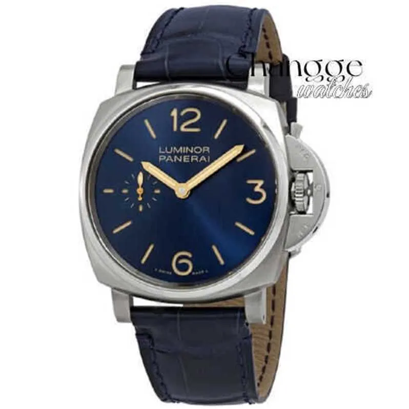 2024 Ny lyxkvalitet Analog Watch Quartz Movement Watches Unisex Fashion Panerai Luminno Due PAM00728 Blue Brand New Men's Handbag Watch 42mm Box and Paper