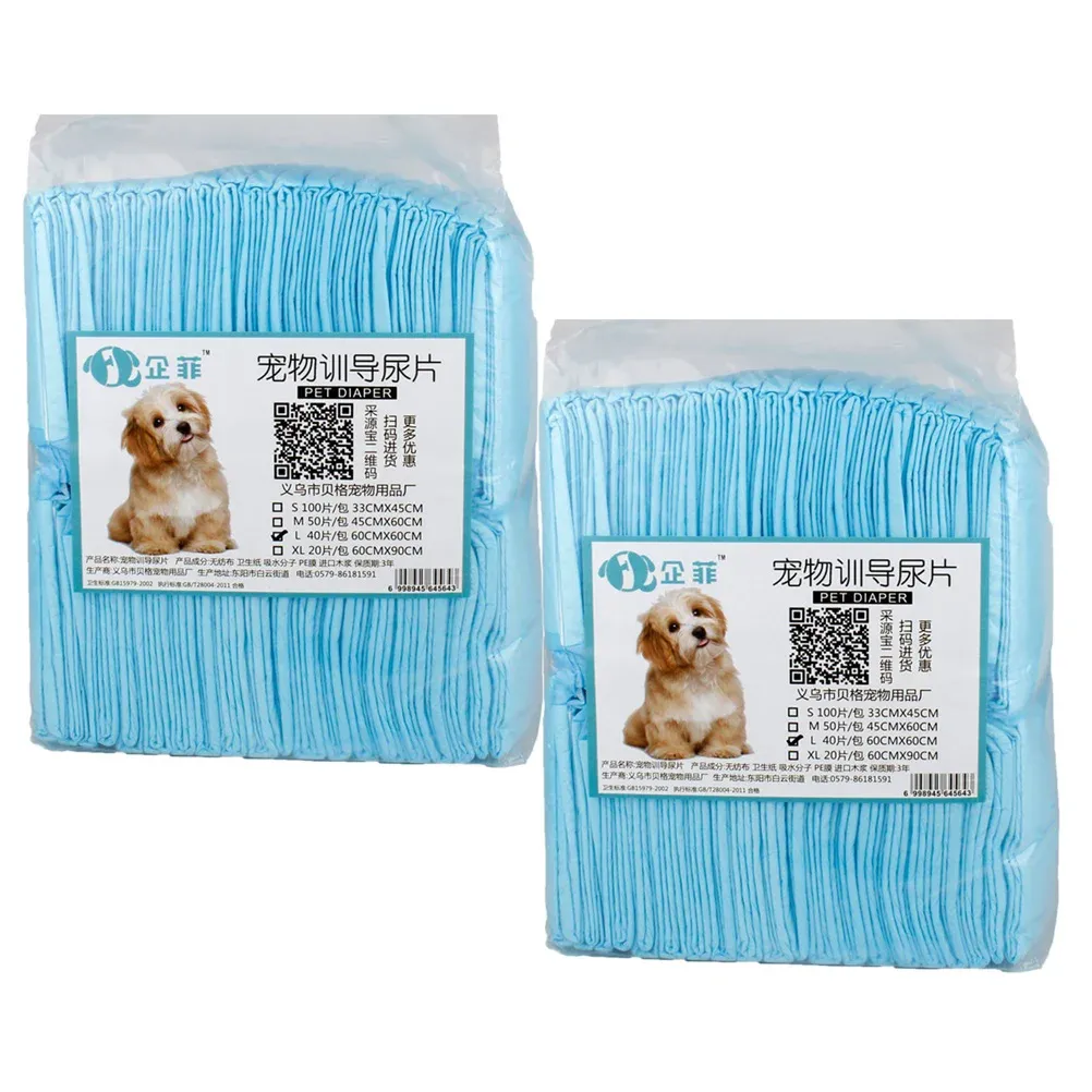 Luiers 100 pc's huisdier urinekussen honden training luiers wegwerp puppy plas pads kleine honden 20 stcs 40 stks 50 st.