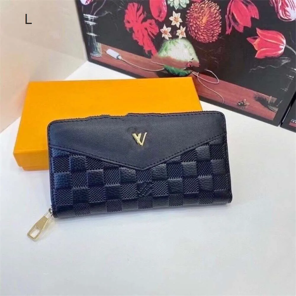 Wallet Fashion 85% Factory Hot Selling äkta läder Långa män och kvinnor Wallet Sheep Handgjorda vävda med hög kapacitet Klassisk handväskor