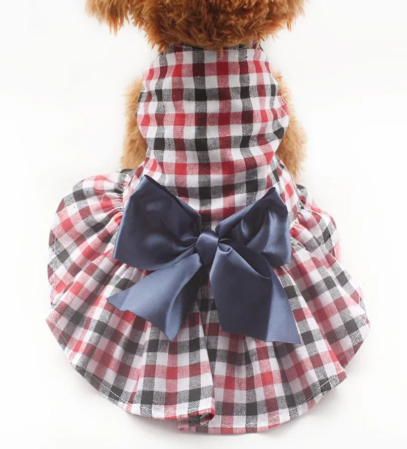 Arimipet Fashion Plaid Dog sukienki dla psów 6071062 Puppy Film Supplies XS S M L XL1237320