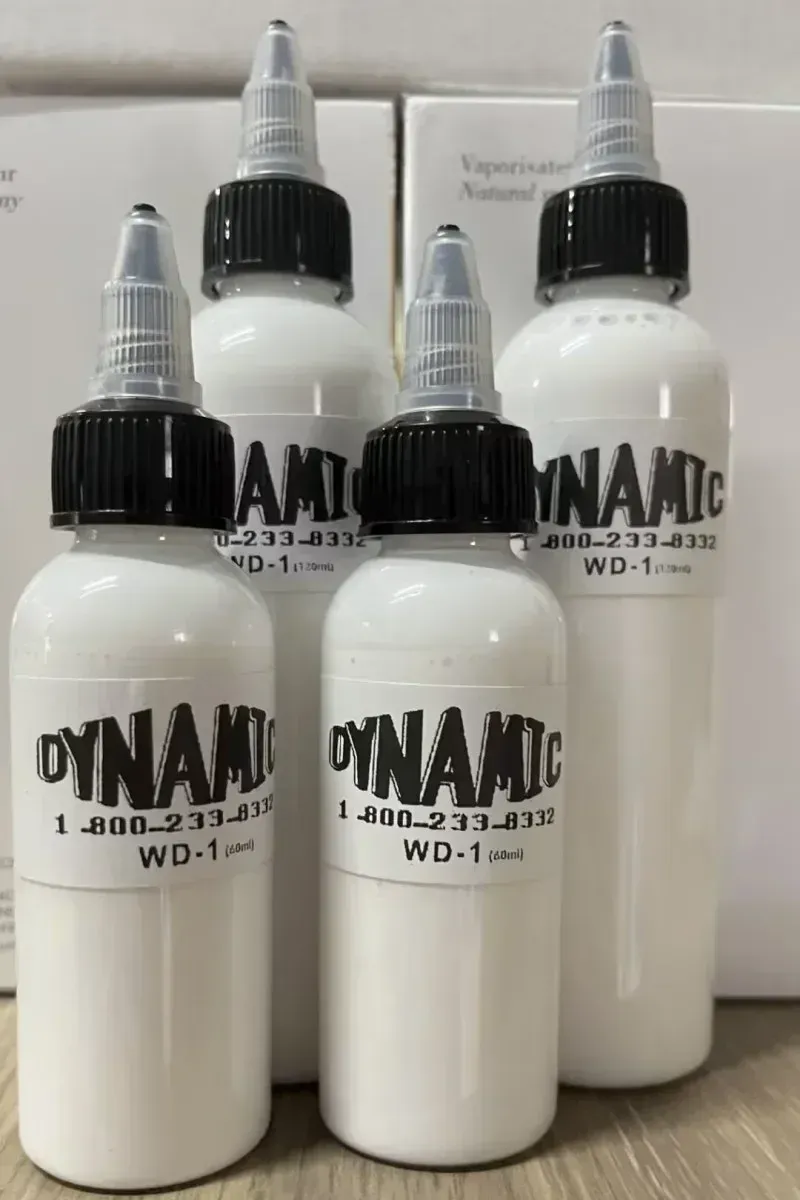 Inks 30 ml 60 ml 120 ml Plante naturelle Tattoo Tatouage Couleur blanche Semi-permanent Pigment de maquillage peintures Bouteilles