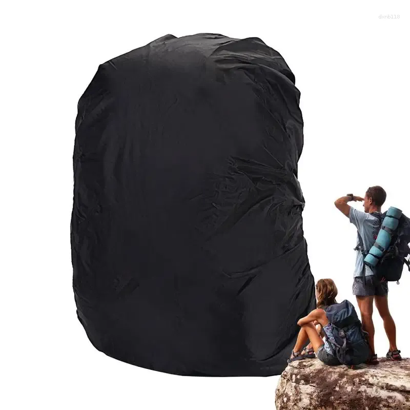 Raincoats sac à dos couvercle de pluie réfléchissante protection noire imperméable pour le vélo d'écran d'ordinateur portable