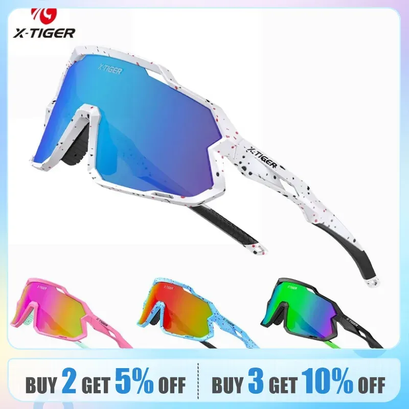 サングラスXtiger Cycling Children's Polarized Glasses Sunglasses MTB Boy Girl UV400野球フットボールユースグラスTR90自転車メガネ