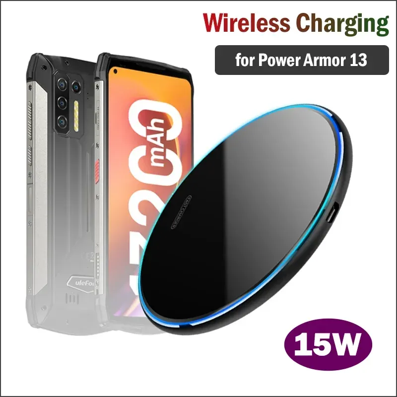 Chargers 15W Charger sans fil rapide pour Ulefone Power Armor 13 Téléphone robuste PADE SELL SELL pour Ulefone Armor 14/14 Pro / 14 Pro Max