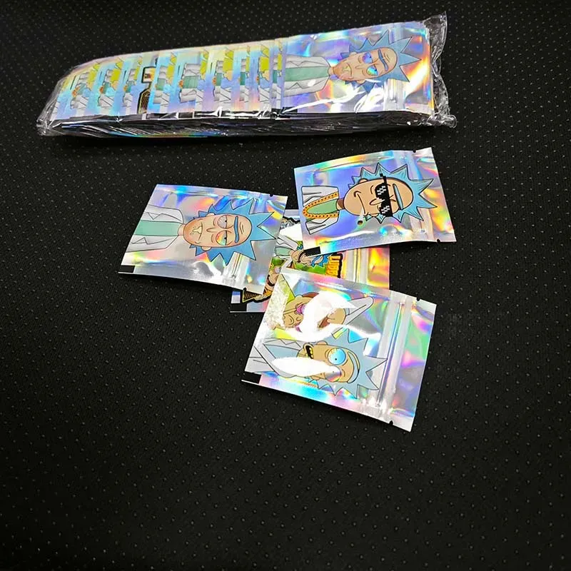 أكياس 7*9 سم مخصصة Ziplock mylar أكياس 1 غرام رائحة إثبات حقيبة سحاب قابلة لإعادة الاستخدام