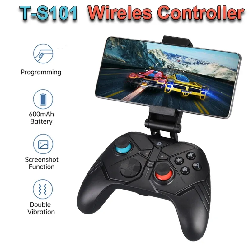 Gamepads беспроводной контроллер для Switch Gamepad для ПК/телевизионного ящика/iOS ПК джойстика двойная вибрация с датчиком Hall Sensor 6 Axis Hall Sensors