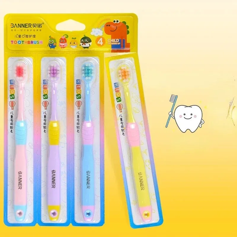 Children's Colorful Toothbrush Natural Bamboo Tooth Brush Set Soft Bristle Charcoal Teeth Eco Bamboo Toothbrushes Dental