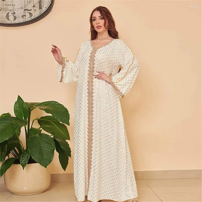 Этническая одежда Dubai Saudi Abaya Женщины -мусульманские с длинным рукавом Maxi Dress Caftan Turke