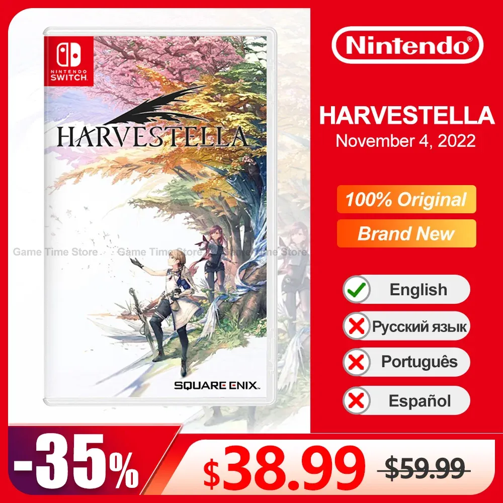 거래 Harvestella Nintendo Switch 게임 거래 100% 공식 원본 물리적 게임 카드 1 플레이어 RPG 액션 장르 스위치 OLED LITE