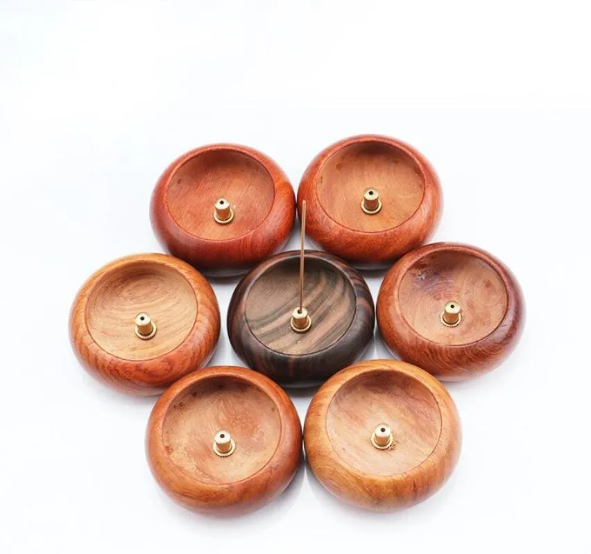 Other Home Garden Mini Round Wooden Incense Stick Buddhist Articles Bowl Type Holder