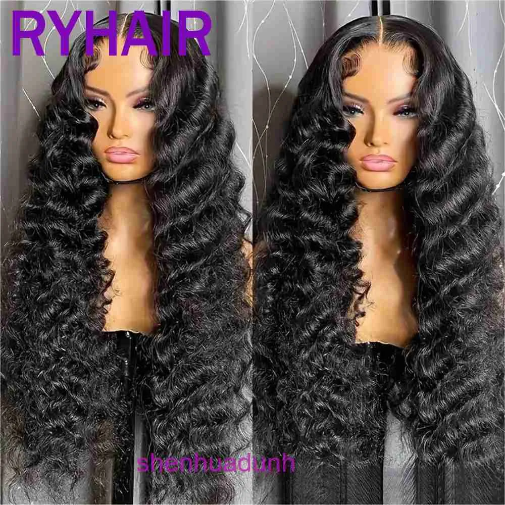 Welfare fund 5 * Water Deep Curly headband Human Hair Wig real human hair