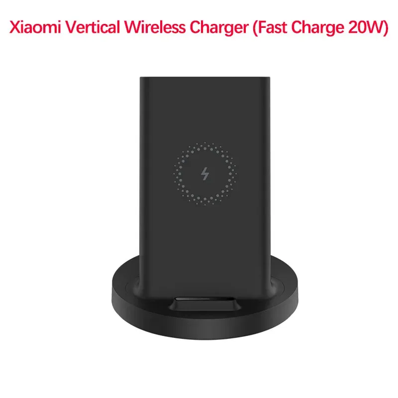 Chargers Xiaomi Vertical Wireless Caricatore 20W Max Flash Caring Qi Compatibile Multiple Safe Stand Orizzontale per MI 9 (20W) Mix 2S