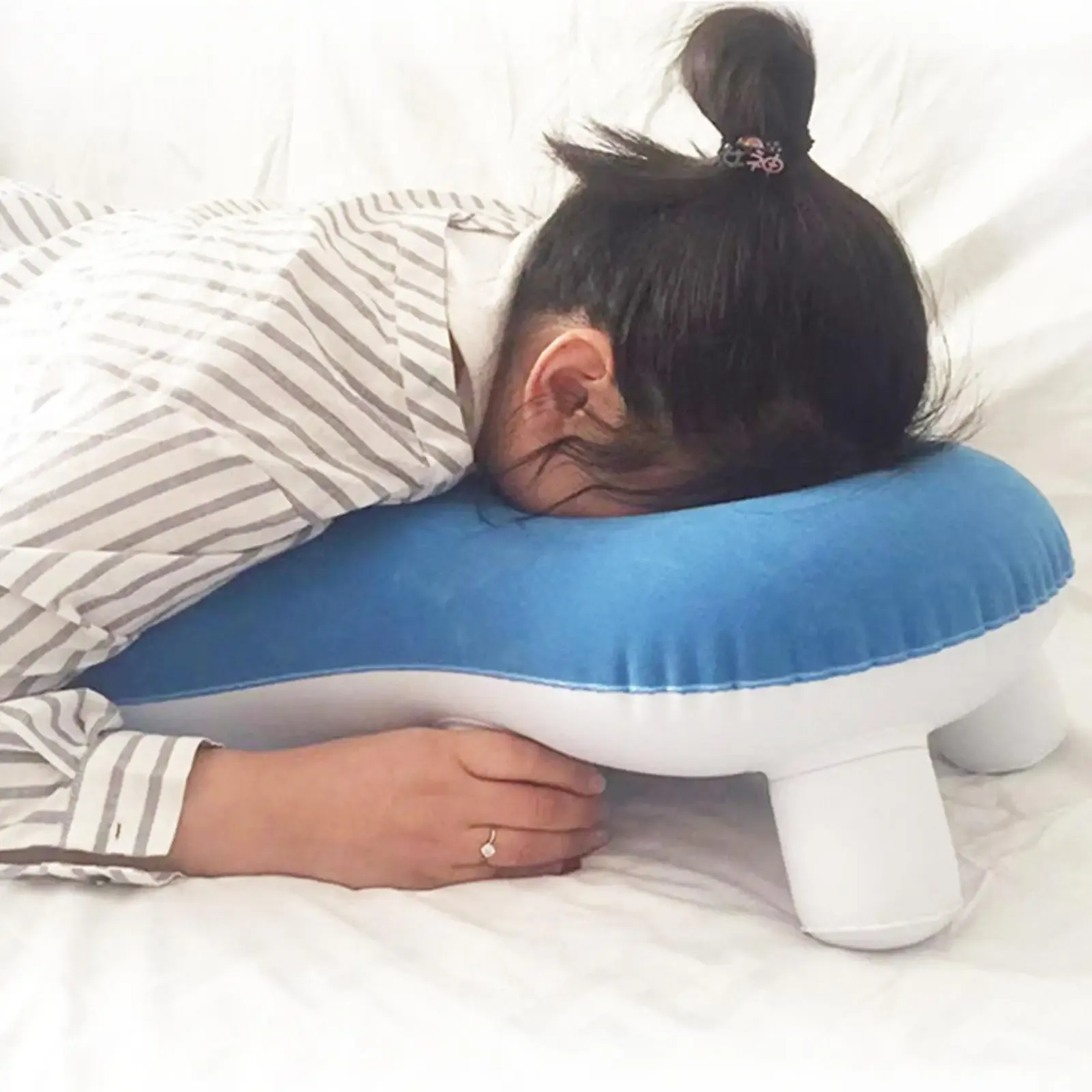 Almohada boca abajo al almohada tras cirugía ocular retina inflable almohada mentirosa almohada portátil almohada para dormir