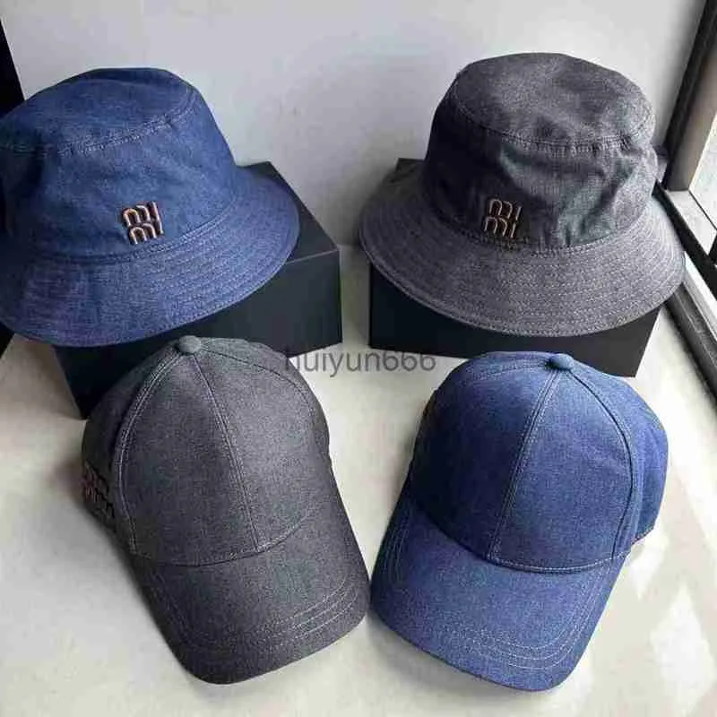 Designer Ball Caps For Men Women Mumu Denim Nieuw trendy merk met klein gezicht en modieuze zonnescherm hoedhoed honkbal cap hoeden petten