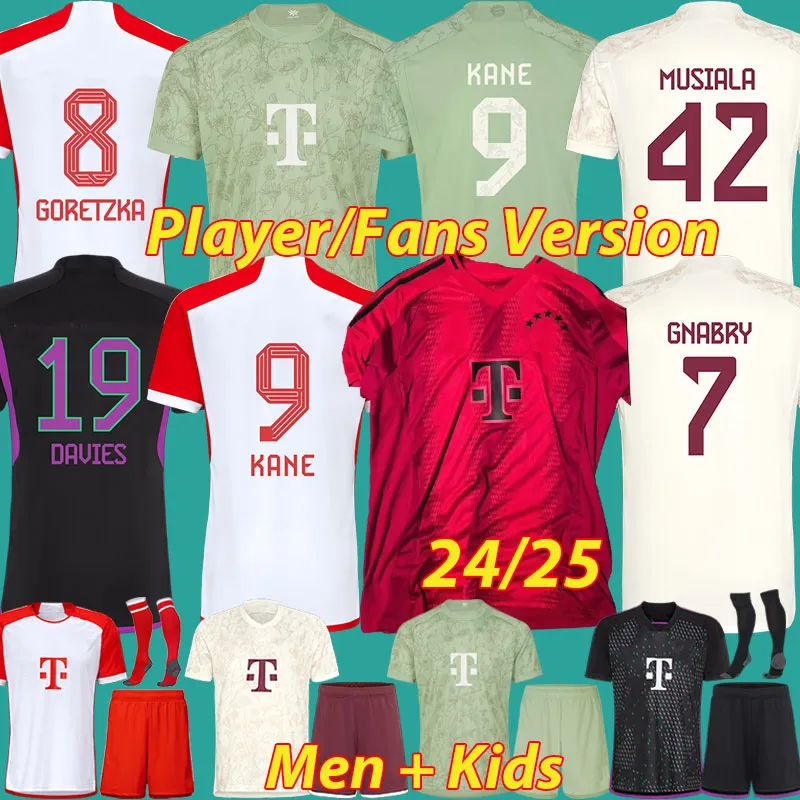 De Ligt Kane Soccer Jerseys 23 24 25 Oktoberfest Mane Sane Bayerns Munich Goretzka Coman Davies Kimmich 2023 2024 Football Shirt Gnabry Hen Kids 50th Uniforms 3xl 4xl