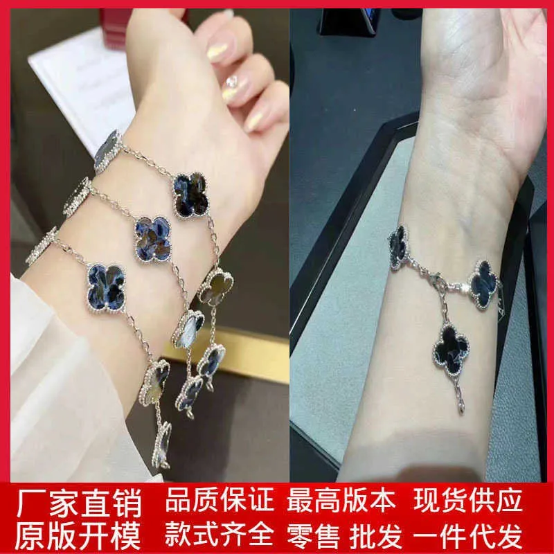Women exclusive bracelet for showing love Silver Material New Stone Bracelet High with original vanlay