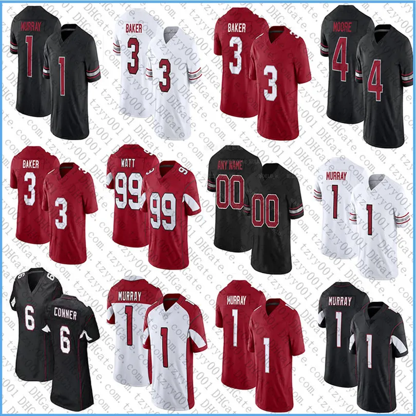 Custom Marvin Harrison Jr Kyler Murray JJ Watt Football Jersey Budda Бейкер Ларри Фицджеральд Пэт Тиллман Трей Макбрайд Джеймс Коннер Рондейл Мур Париж Джонсон -младший