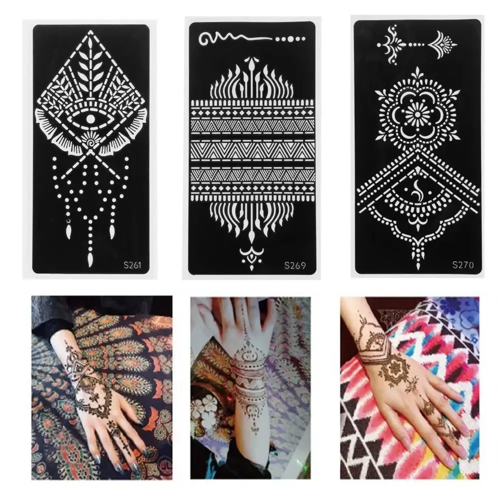 Tatouages Henna Tattoo Spolcil Temporaire Tattoo Corps Art Sticker Sticker Indan Wedding Peinture Henna Kit Henna Tool