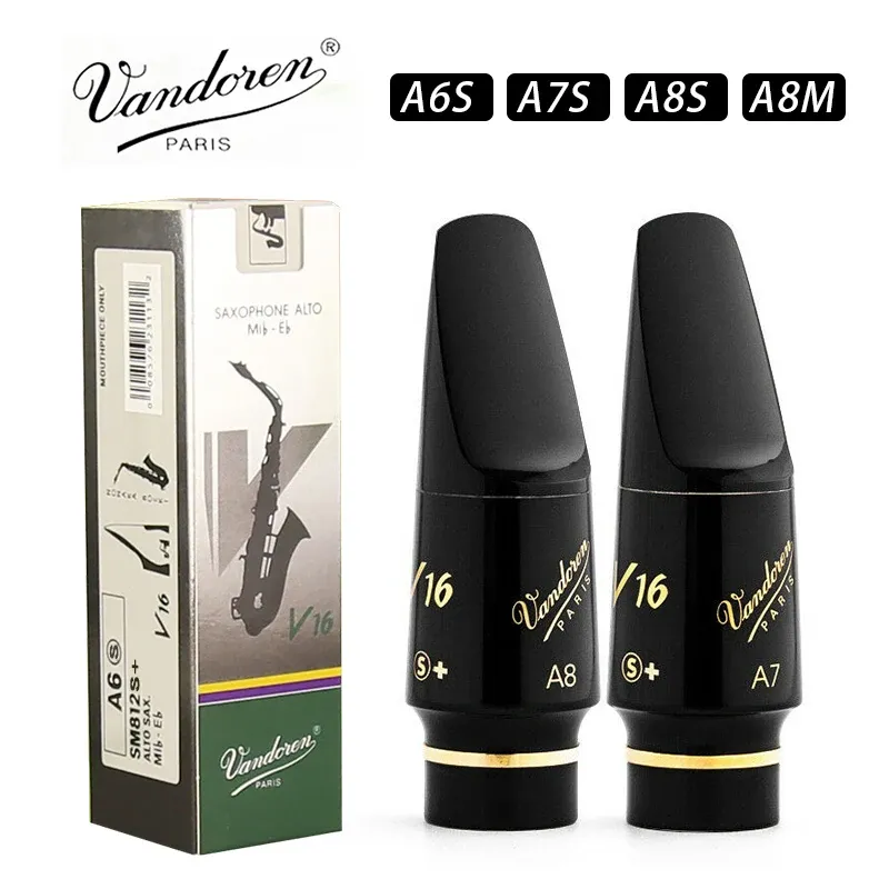 Saxofone Vandoren V16 Bocal de Saxofone de Tenor de borracha dura V16 A6S/V16 A7S/V16 A8S/V16 A8M FEITO NA FRANÇA