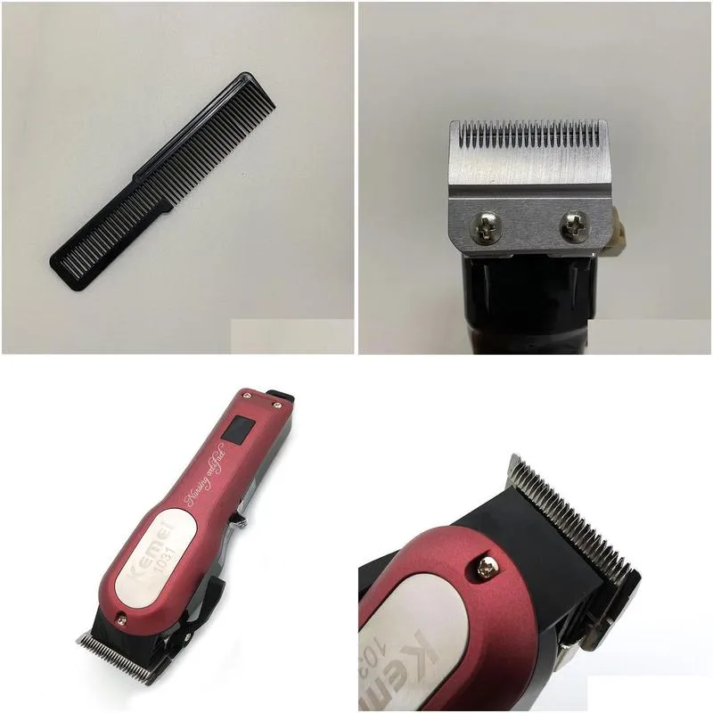 Hair Trimmer Metal Clipper Electric Razor Men Steel Head Shaver Styling Tools Drop Delivery Products Care Ot0Ql