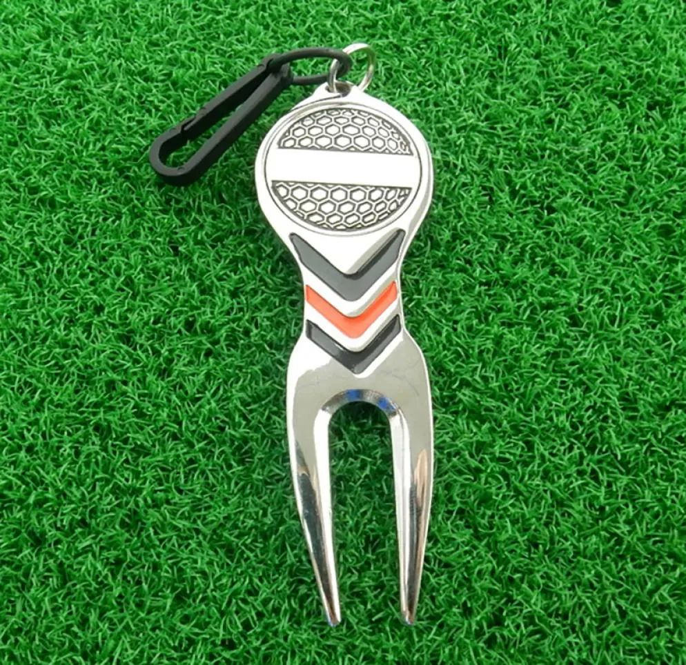 Golf Divot Tool Repair Turf Tool Sfera marcatore a sfera magnetica in lega di zinco con gancio 88283mm7329360