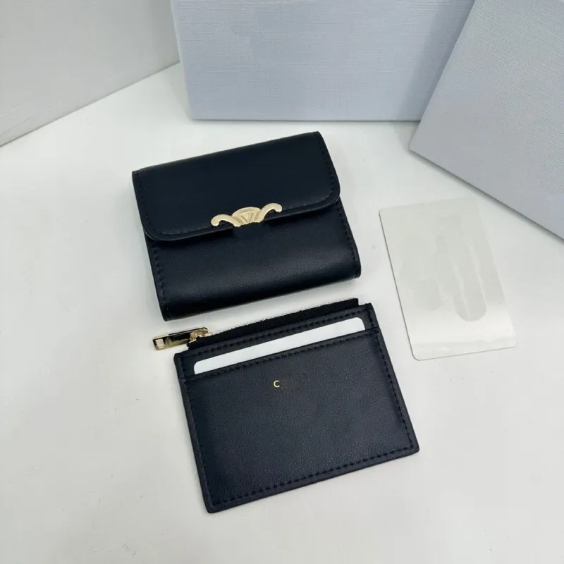 Designer Bag Wallet Purse Card Holder Designer Wallet Purses Women Cardholder Credit Card Solid Short Square Standard Plånböcker Kohide Leather Fashion Key Pouch