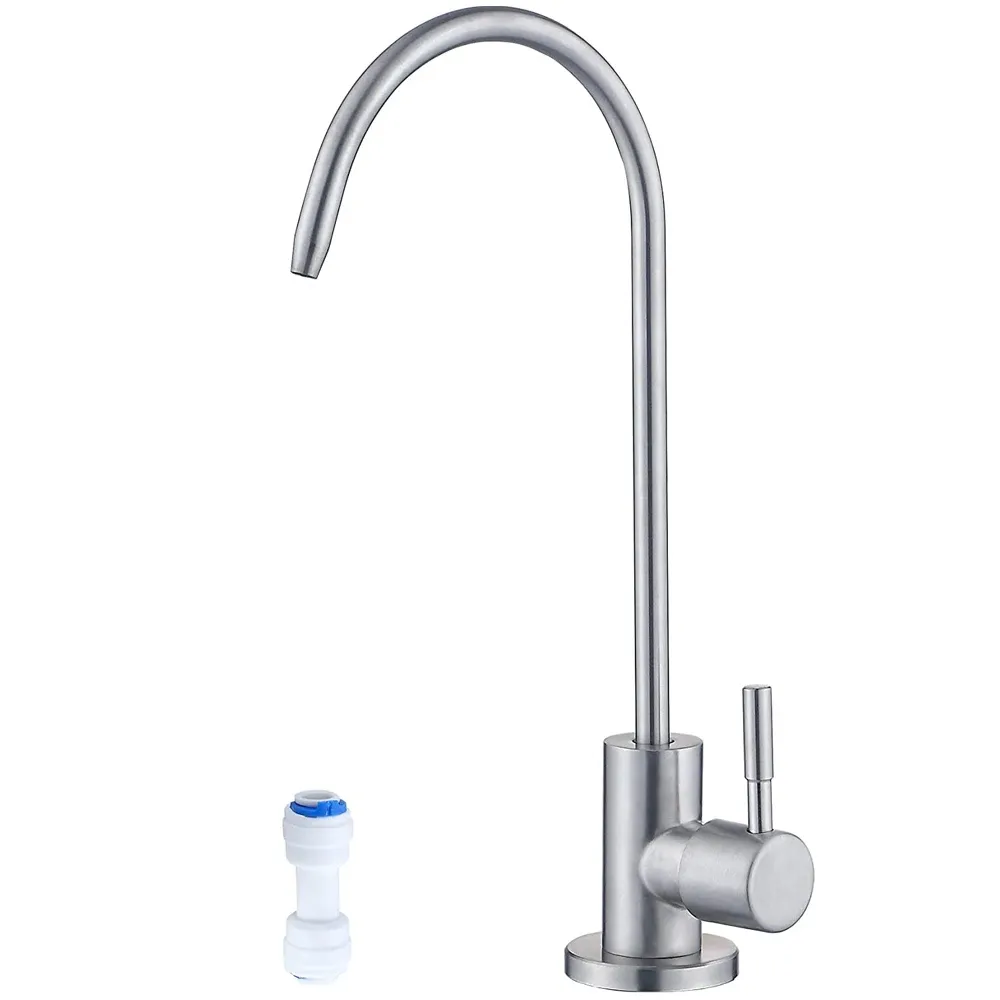 Purifiers Water Filter Purifier Faucet, LeadFree Filtered Faucet Fits Reverse Osmosis Units or Water Filtration System Kitchen RO Faucet