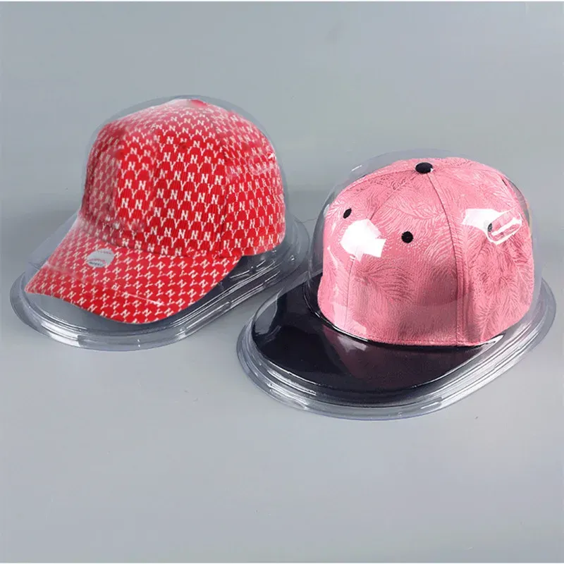Racks PVC Material Baseball Cap Duck Tongue Hat AntiDeformation Display Stand Can Hang Transparent Box Storage Cap Support Dust Cover