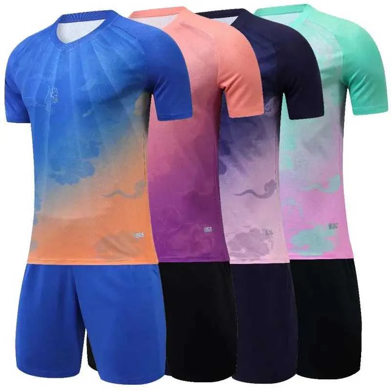 Fans toppar tees anpassade ftbol tröjor set män fotboll uniform pojkar och flickor fotboll tröjor futbol barn fotboll set kostym 2022 camiseta futbol y240423