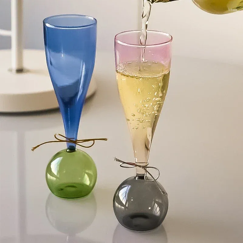 Verres à vin Sparkling Glass Espresso Cups Champagne Gift Gift Set Cup de mariage Cadeaux de mariage Good-look Drinkware for Water Bar