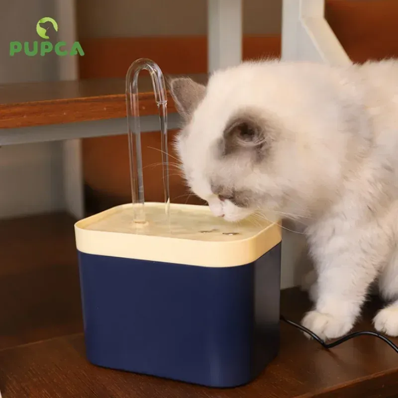 Очистители кошачья вода Фонтан Автофильтр USB Electric Mute Druger Bowl 1.5l Рециркуляция фильтрации пьеса для кошек дозатор воды для домашних животных