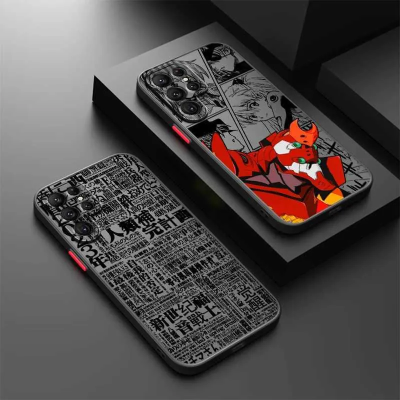 Bumpers de téléphone portable anime mecha mignon pour Samsung S24 S23 S22 S21 S20 S10 Fe Note 20 10 Ultra Lite Plus Fixted Translucent Phone Case Y240423