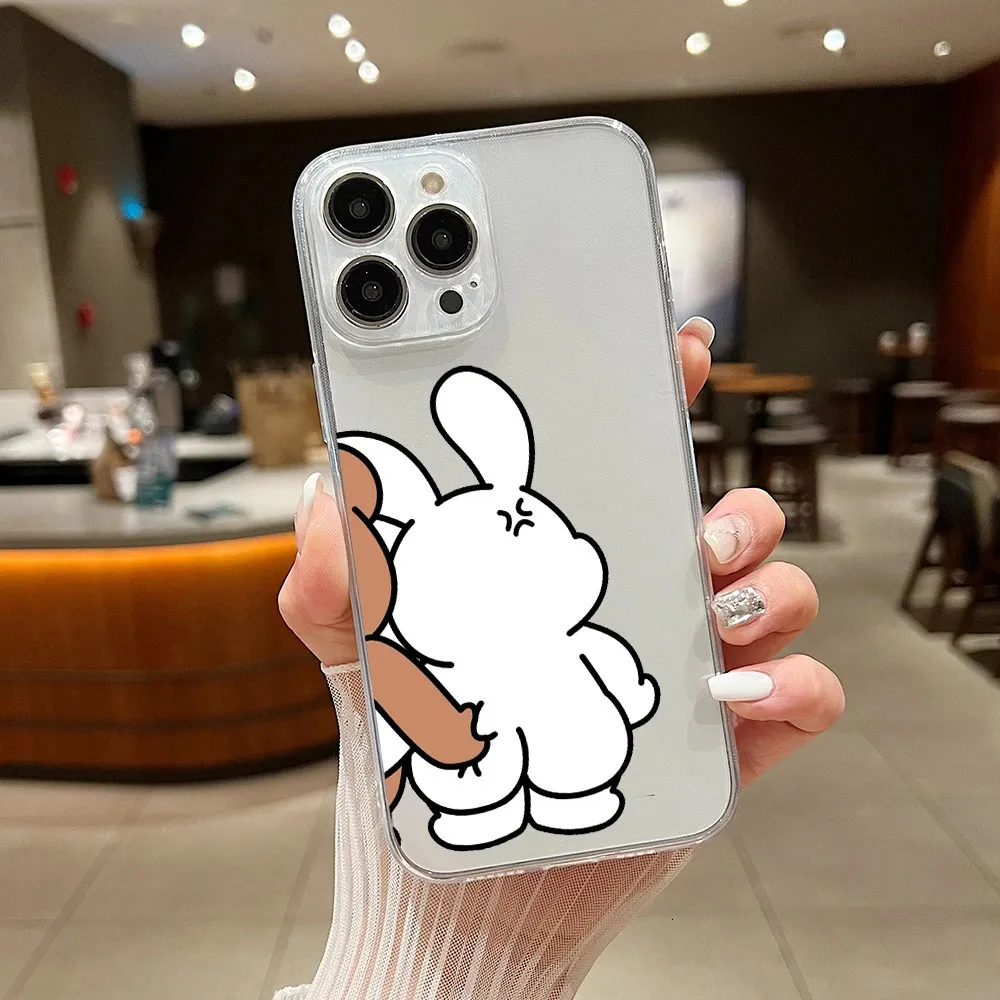 Bunny Phone Case: Funny Bear Couple Design For... From Guan04, $4.31 |  DHgate.Com